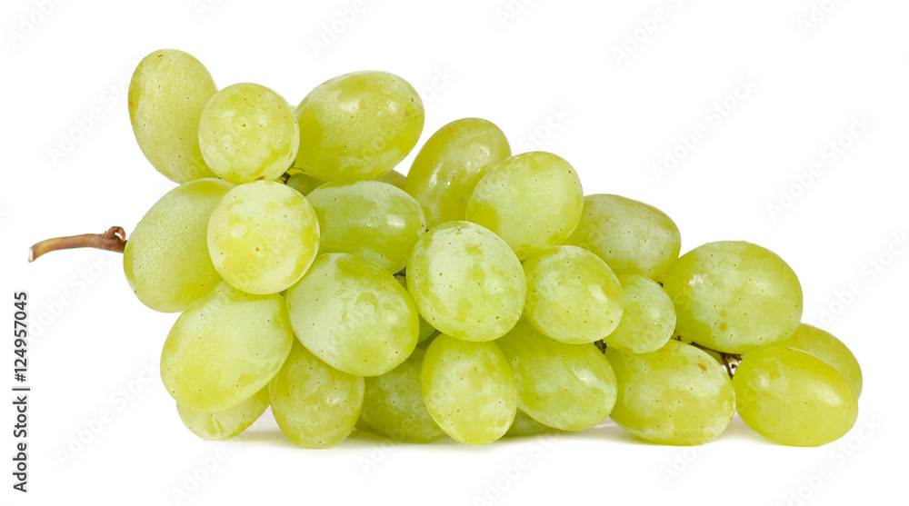 Cluster of White Grapes Isolated on White Background Cluster of White Grapes Isolated on White Background