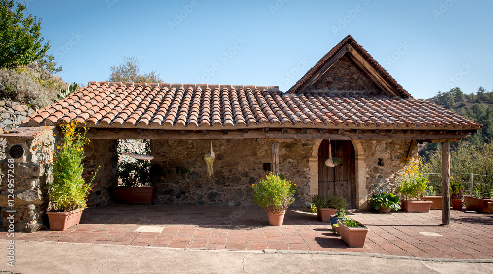Traditional old house exterior