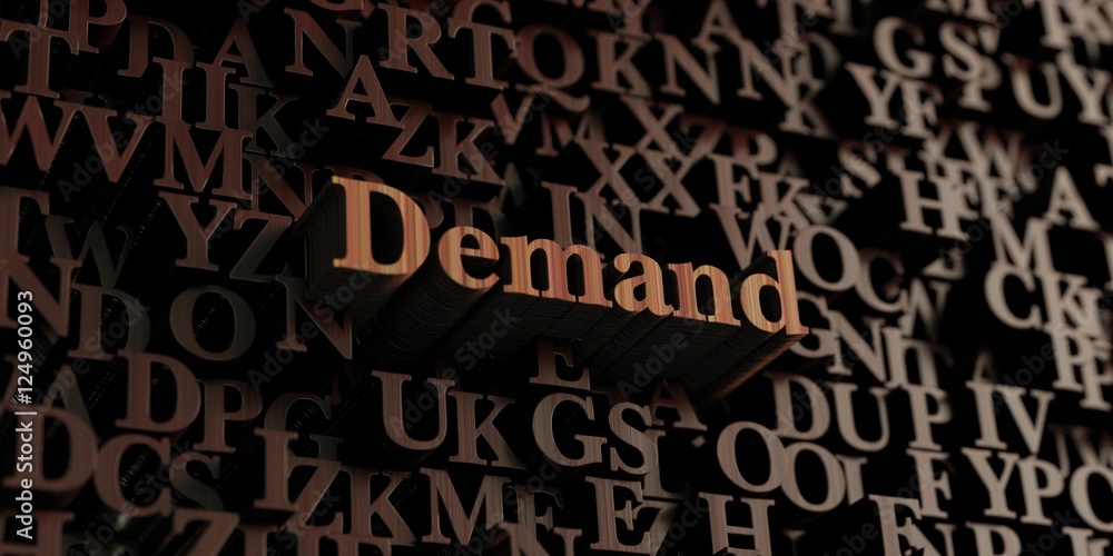 Demand - Wooden 3D rendered letters/message. Can be used for an online banner ad or a print postcard. Demand - Wooden 3D rendered letters/message. Can be used for an online banner ad or a print postcard.