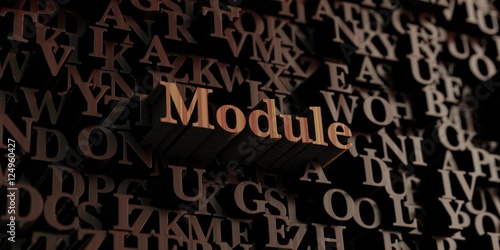 Module - Wooden 3D rendered letters/message. Can be used for an online banner ad or a print postcard.