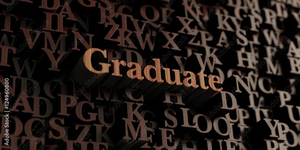 Graduate - Wooden 3D rendered letters/message. Can be used for an online banner ad or a print postcard. Graduate - Wooden 3D rendered letters/message. Can be used for an online banner ad or a print postcard.