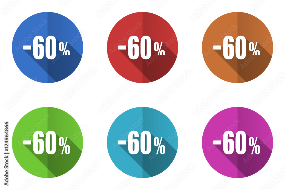 Flat design vector icon set Flat design vector icon set