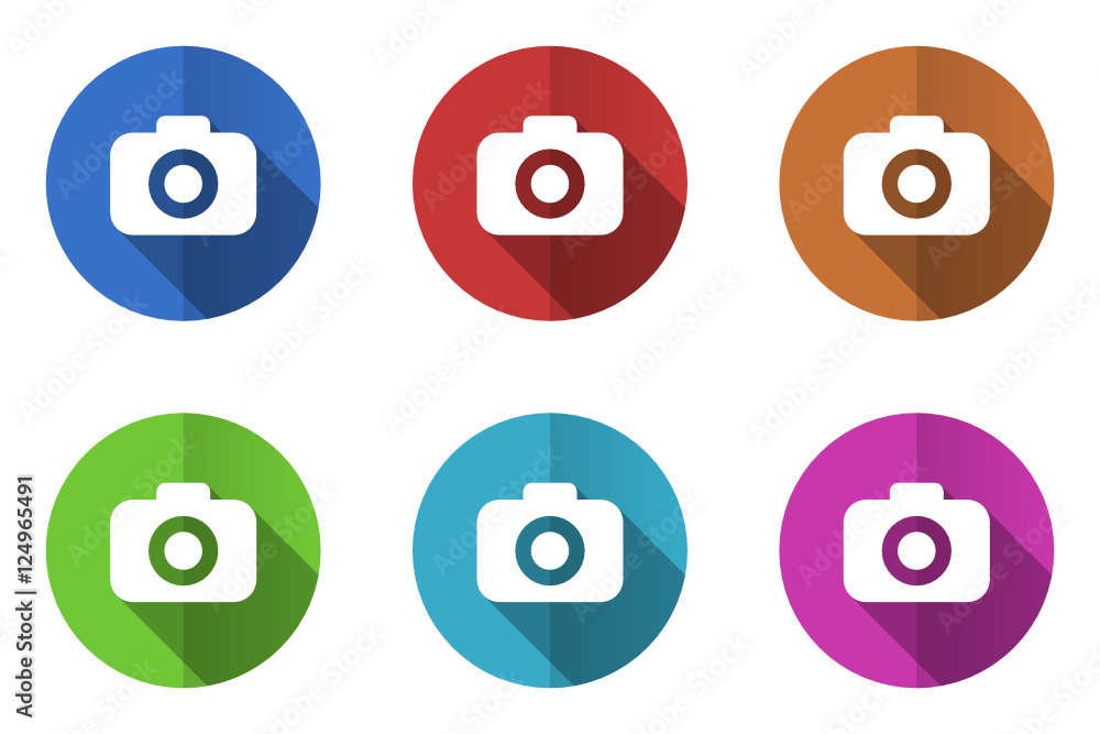 Flat design vector icon set Flat design vector icon set