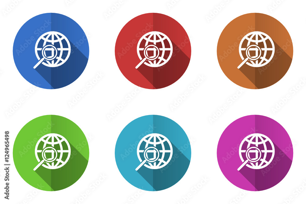 Flat design vector icon set Flat design vector icon set