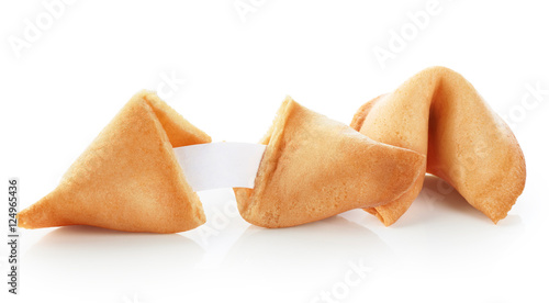 Fortune cookie with blank message