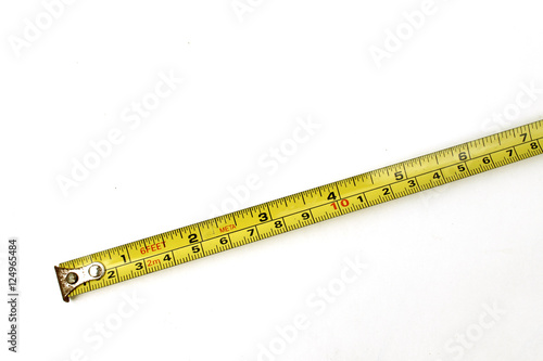 Measuring yellow color on white background