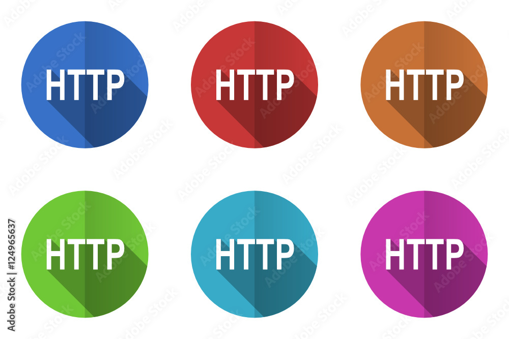 Flat design http vector icons Flat design http vector icons
