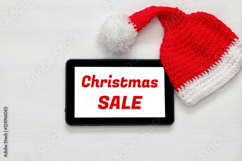 On line christmas holiday shopping concept