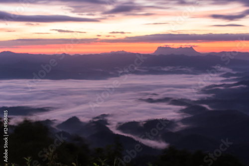 Sea Of Mist With Doi Luang Chiang Dao, View Form Doi Dam in Wian © prwstd