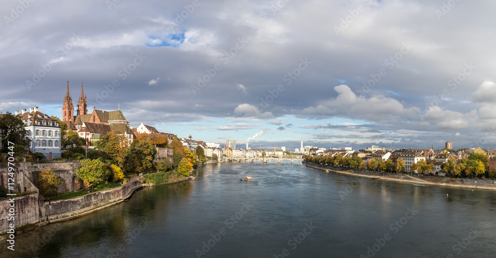 Panoramic view of Basel, Switzerland