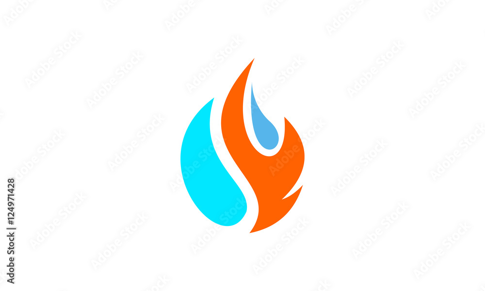 gas and fire vector gas and fire vector