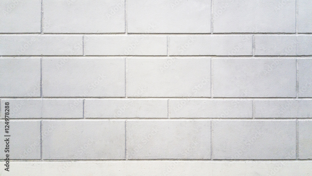 Naklejka premium Texture, old vintage white brick wall Background