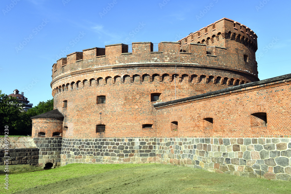 Tower Der don, Kaliningrad, built in 1852 as part of the fortress