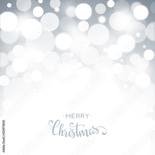 Christmas Card with bokeh