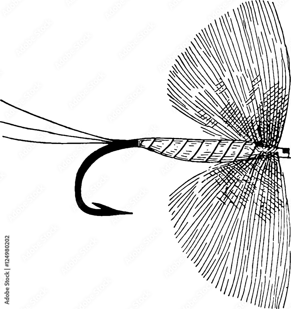 Fototapeta premium Vintage image fishing hook