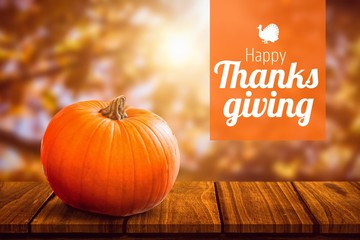 Composite image of thanksgiving greeting text