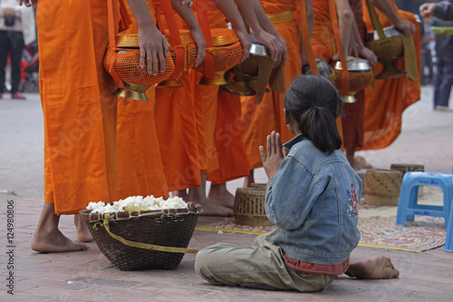 beggar girl n monks