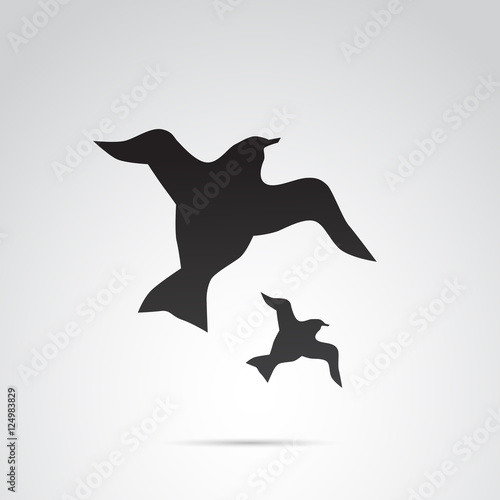 Bird vector icon.