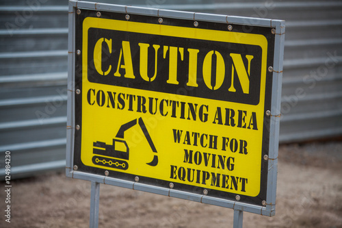 Construction site forbidden access
