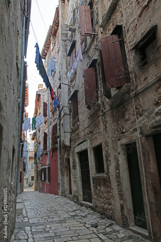 narrow street n hanging laundry © danheller