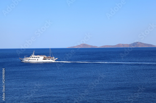 Cruise ship in the Aegean Sea,Greece © vladuzn