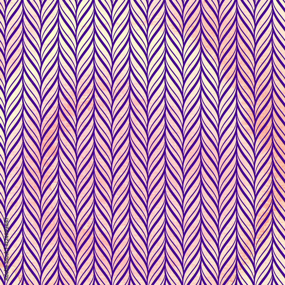 Knitted pattern on watercolor texture Knitted pattern on watercolor texture