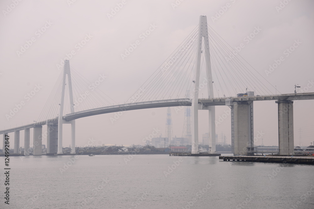 Spot Shinminato Bridge Japan