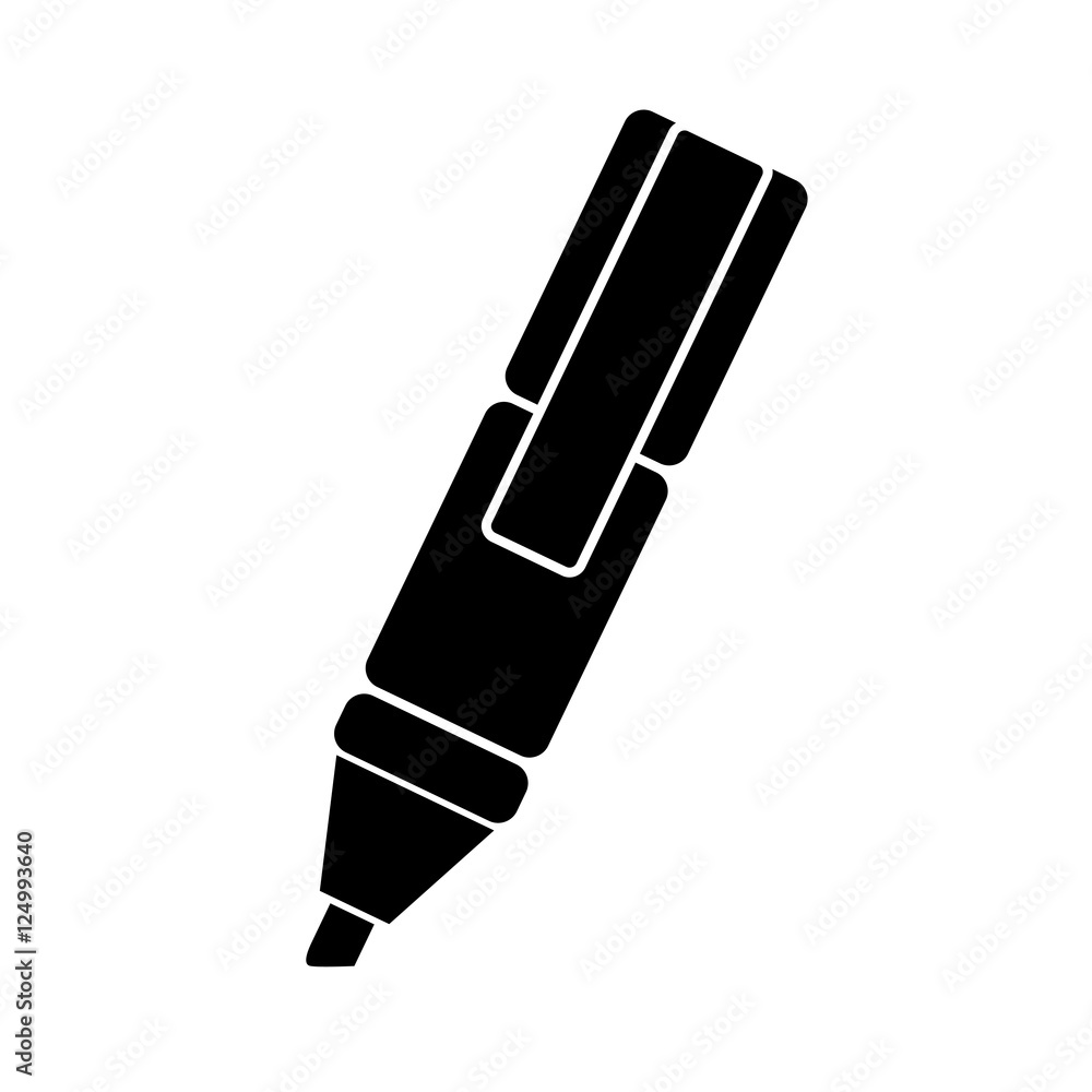 highlighter marker icon image vector illustration design highlighter marker icon image vector illustration design