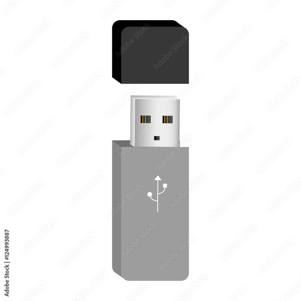 Obraz premium usb drive icon image vector illustration design 