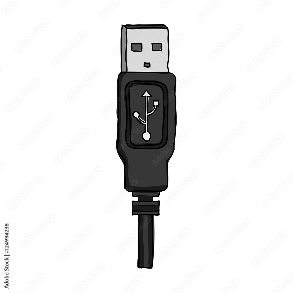 usb cable icon image vector illustration design usb cable icon image vector illustration design