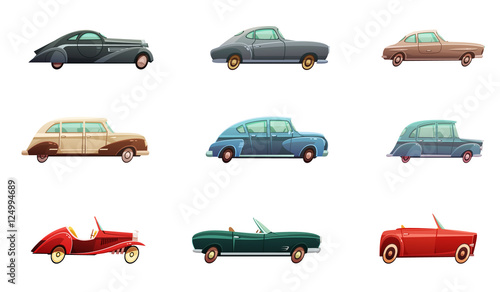 Retro Car Set