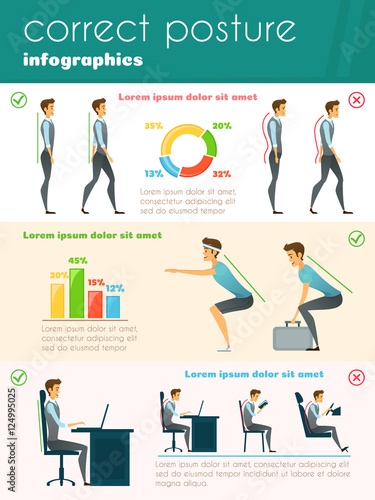 Posture Infographics Template