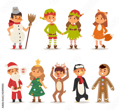 Kids costume vector illustration