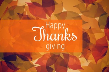 Composite image of thanksgiving greeting text
