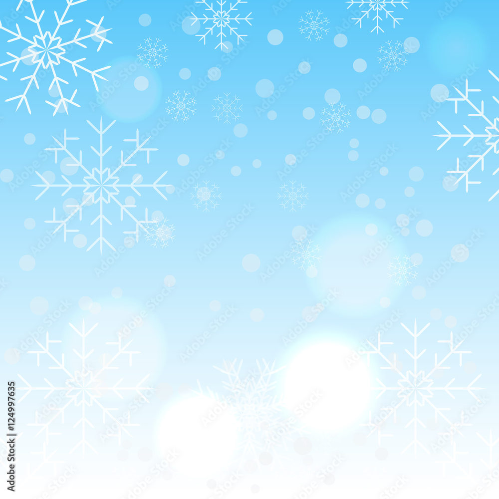 winter snowflake background