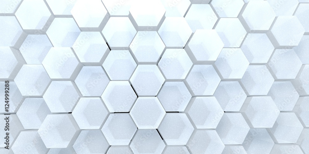 Fototapeta Digital hexagons background
