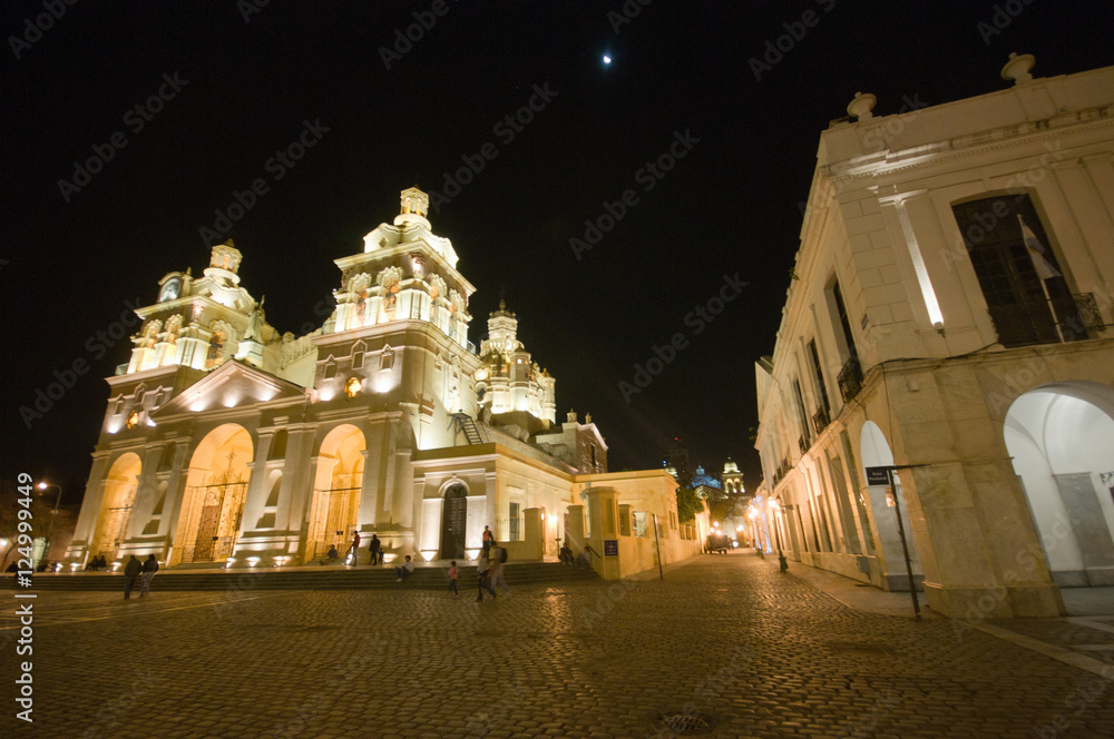 Fototapeta premium Cordoba Cathedral at night