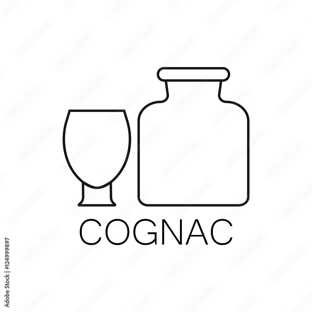 Alcoholic beverages line icon Alcoholic beverages line icon