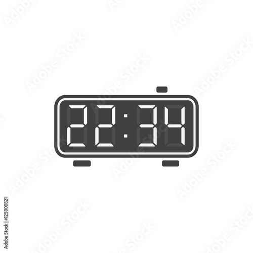 Digital alarm clock icon