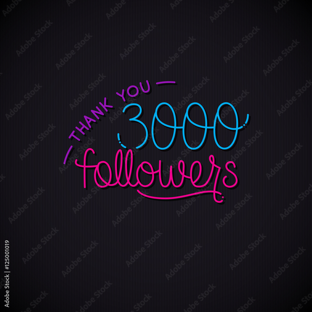 Vector thanks design template for network friends and followers. Thank you card. Image Social Networks. Web user celebrates a large number of subscribers. Vector thanks design template for network friends and followers. Thank you card. Image Social Networks. Web user celebrates a large number of subscribers.
