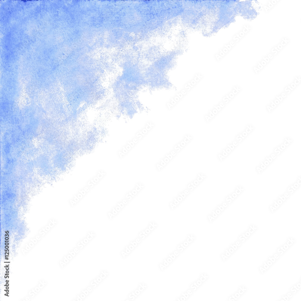 Baby blue watercolor abstract background