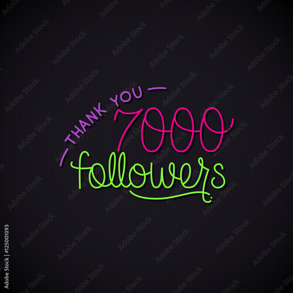 Vector thanks design template for network friends and followers. Thank you card. Image Social Networks. Web user celebrates a large number of subscribers. Vector thanks design template for network friends and followers. Thank you card. Image Social Networks. Web user celebrates a large number of subscribers.