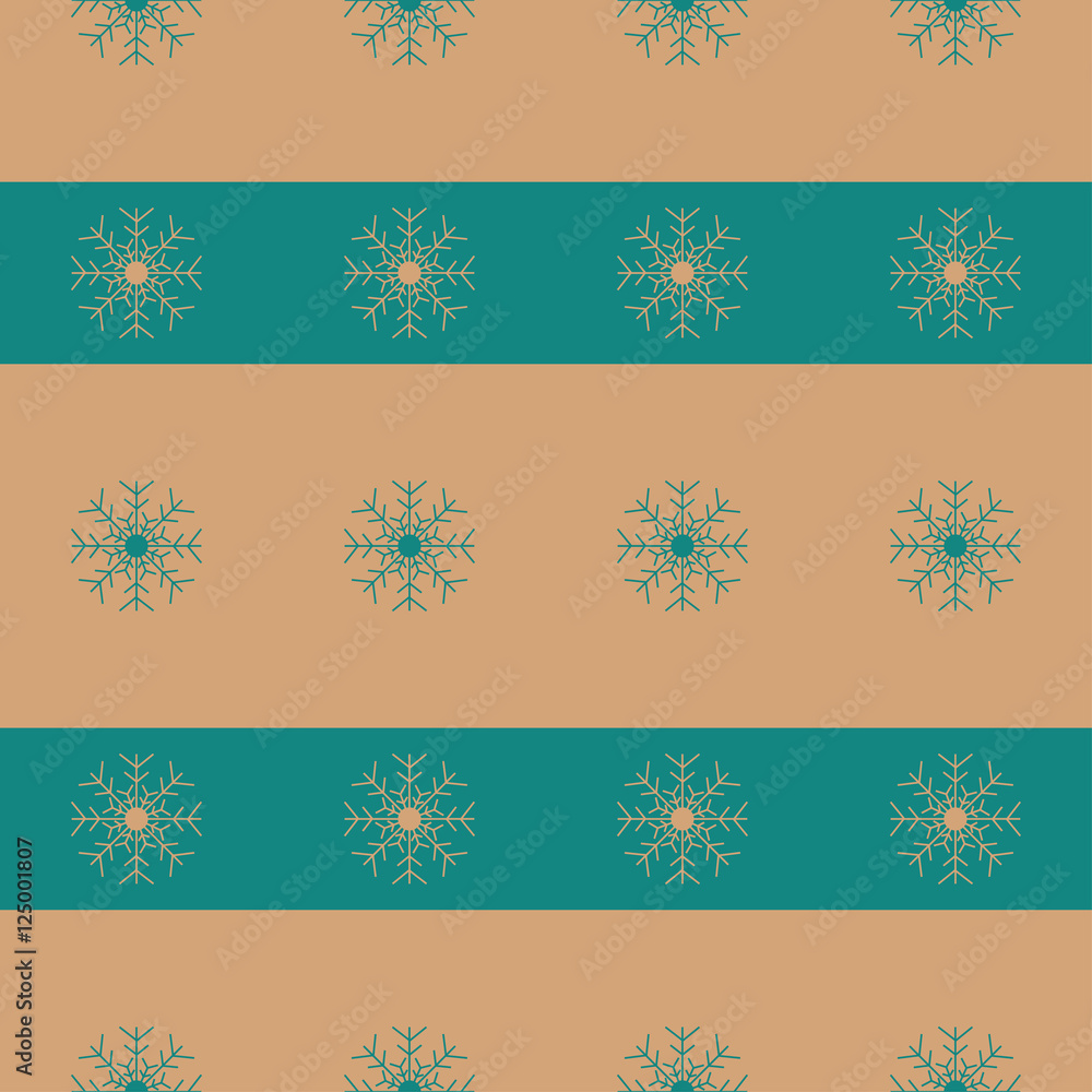 Christmas snowflakes seamless background. 