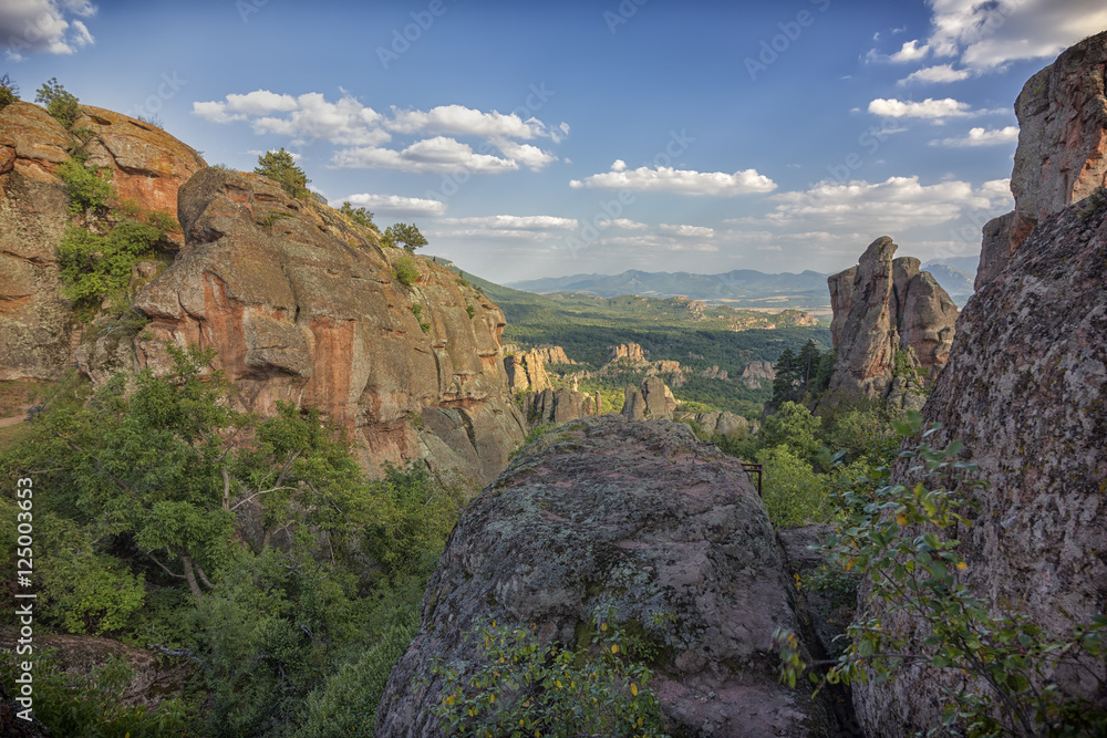 The Belogradchik Rocks are a group of strange shaped sandstone and conglomerate rock formations located in Bulgaria