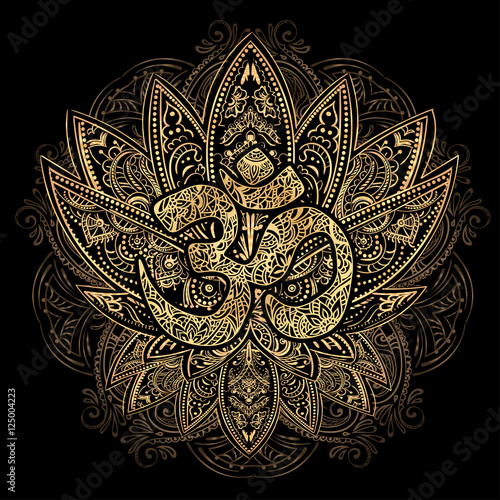 lotos tattoo vector