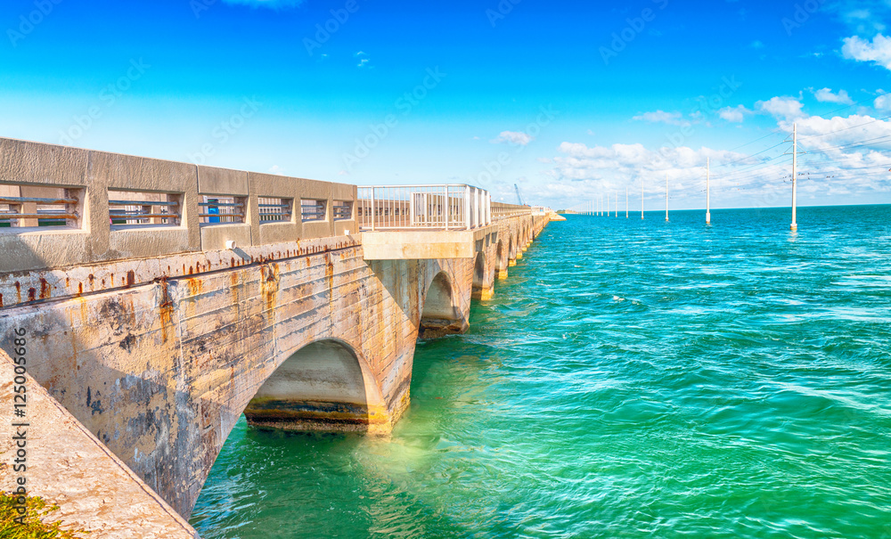 Fototapeta premium Bridge of Keys Islands, Florida