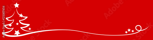 christmas tree red background