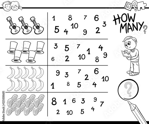 counting game coloring page
