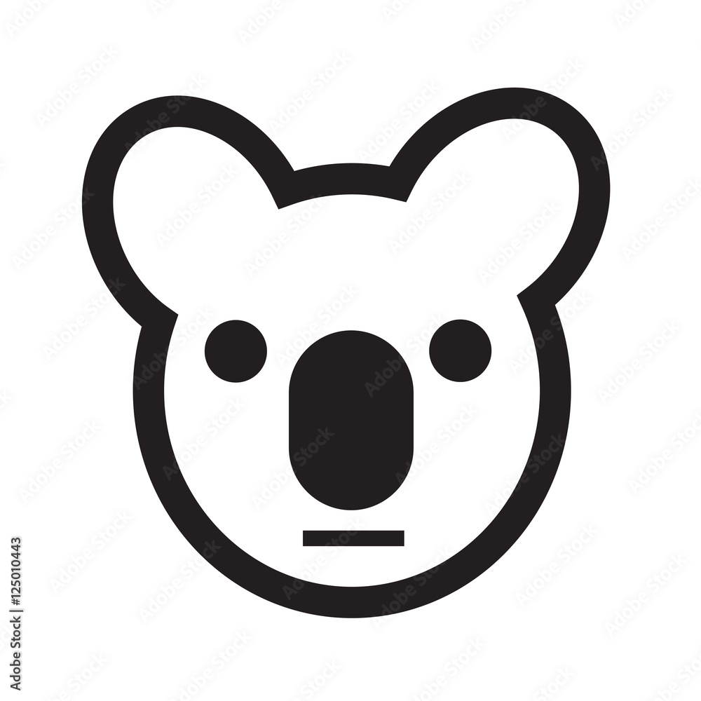 Fotografie Koala icon illustration idesign