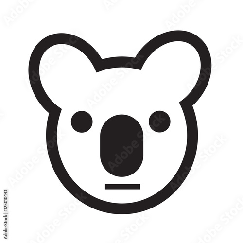 Canvas Print Koala icon illustration idesign